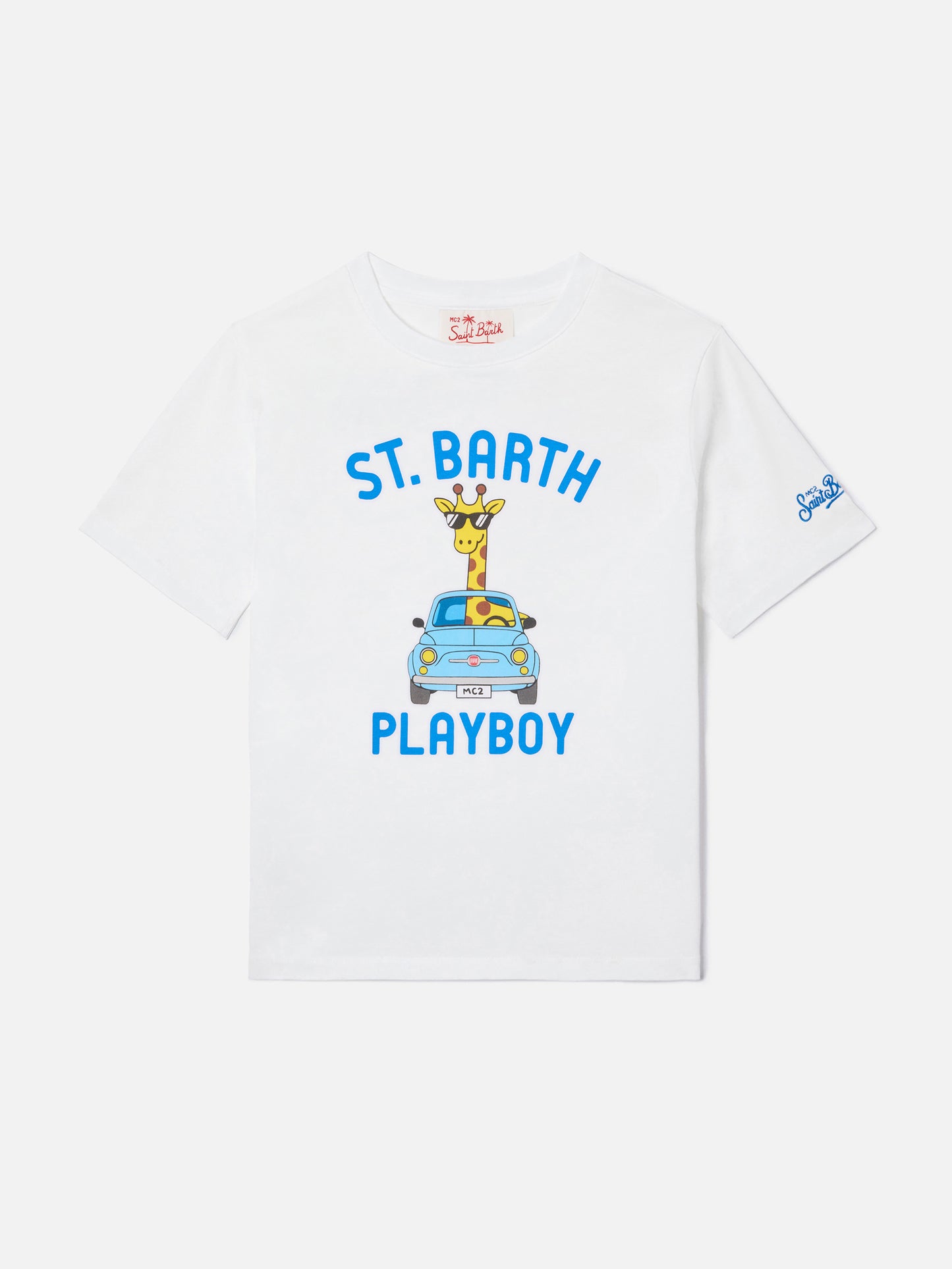 Denver Jr t-shirt with St. Barth Playboy maxi print