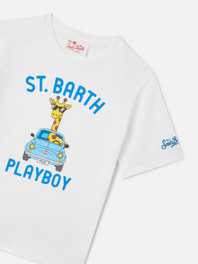 Denver Jr t-shirt with St. Barth Playboy maxi print