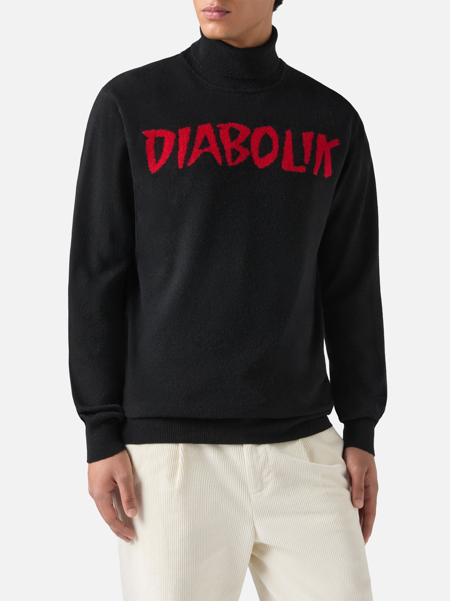 Turtleneck Dolcevita with Diabolik jacquard | DIABOLIK SPECIAL EDITION