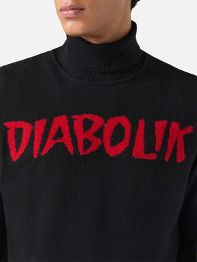 Turtleneck Dolcevita with Diabolik jacquard | DIABOLIK SPECIAL EDITION