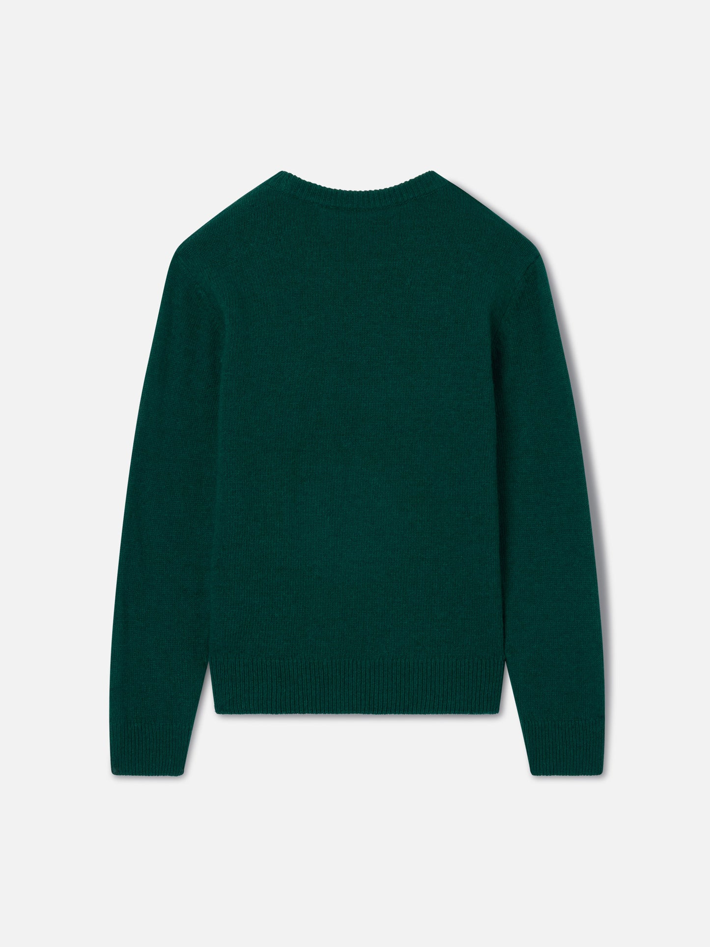 Pull en maille à col rond Douglas vert forêt avec lettrage Foto Monello 