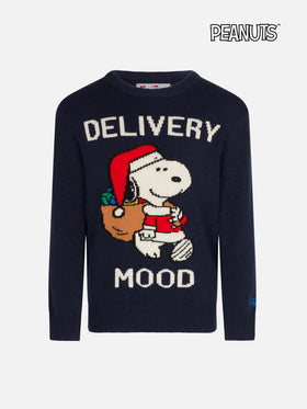 Boy crewneck sweater with Christmas Snoopy print | PEANUTS™ SPECIAL EDITION