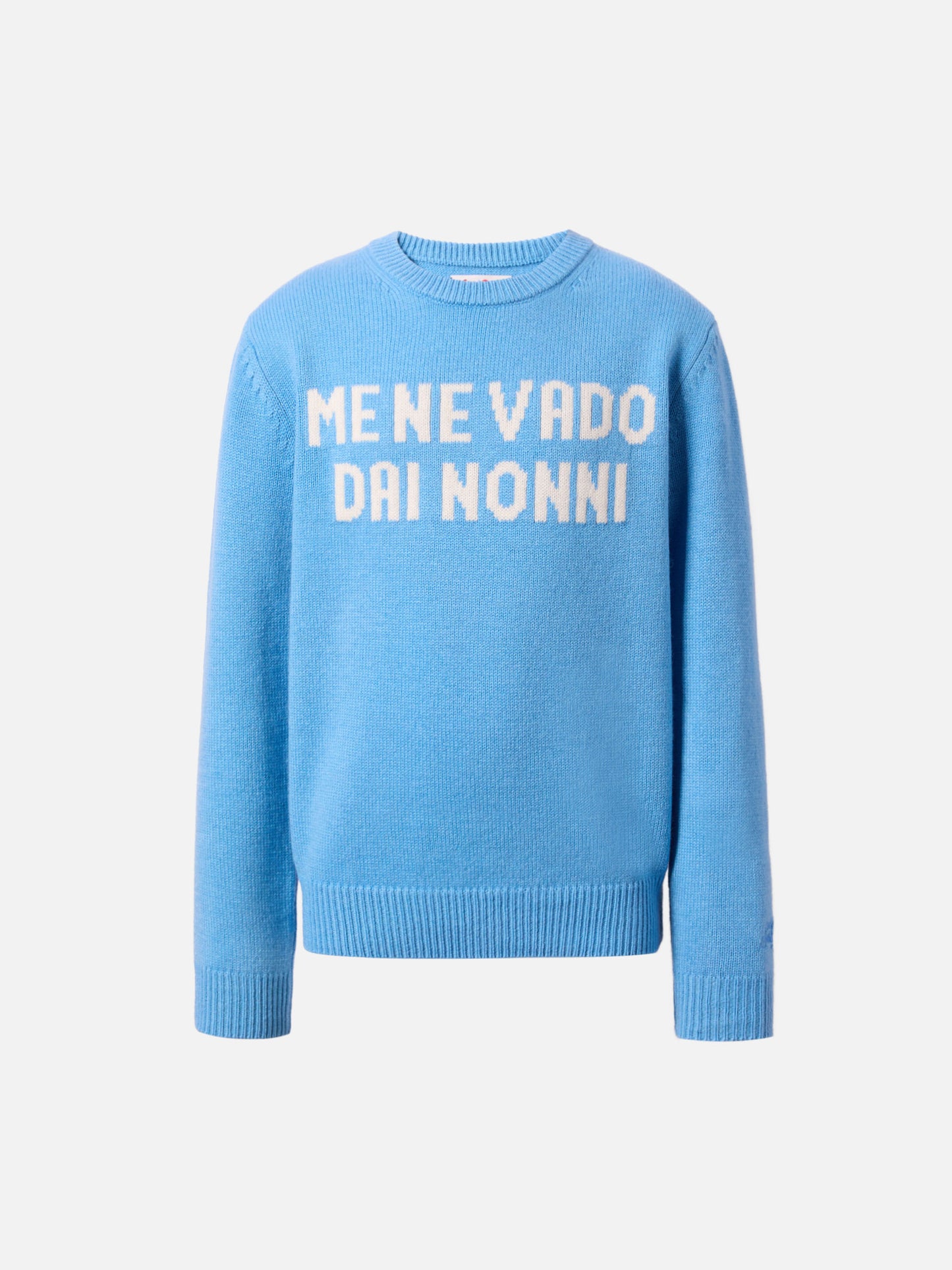 Maglione Douglas  in misto cashmere con jacquard Me ne vado dai nonni