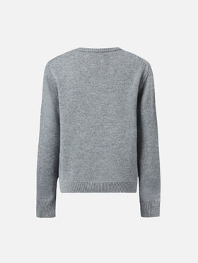 Pullover Douglas aus Kaschmirmischung mit Leone Trudi-Patch | TRUDI SPECIAL EDITION