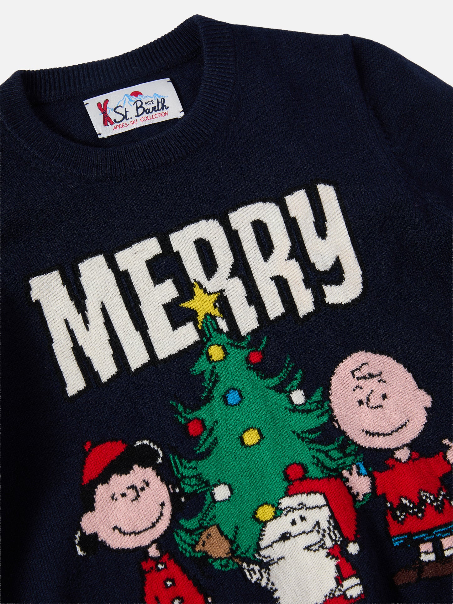 Girocollo Douglas in misto cashmere con jacquard Peanuts | PEANUTS SPECIAL EDITION