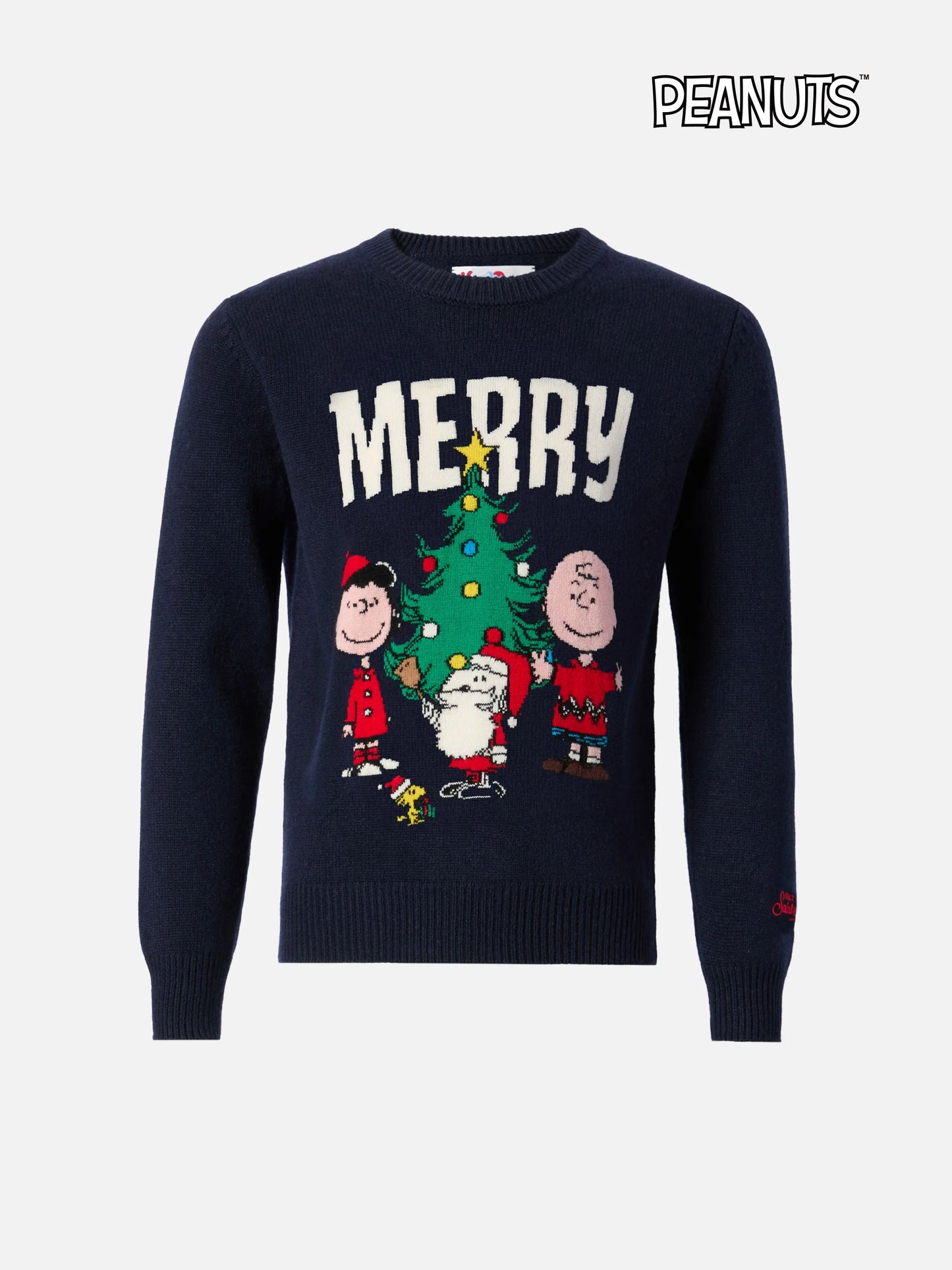 Girocollo Douglas in misto cashmere con jacquard Peanuts | PEANUTS SPECIAL EDITION