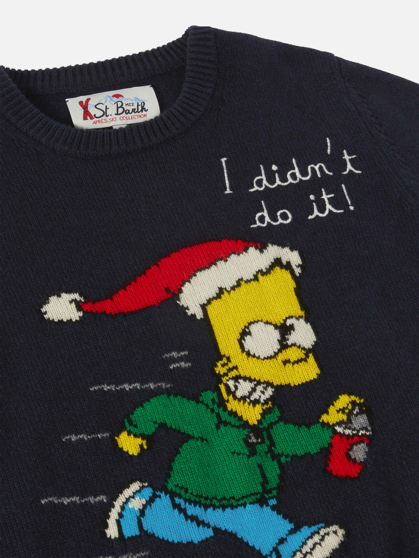 Girocollo Douglas con jacquard e ricamo Bart Simpson | SPECIAL EDITION THE SIMPSONS