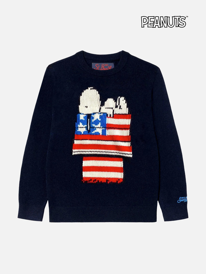 Kinderpullover mit Snoopy-Jacquard-Print | Peanuts™ Sonderausgabe
