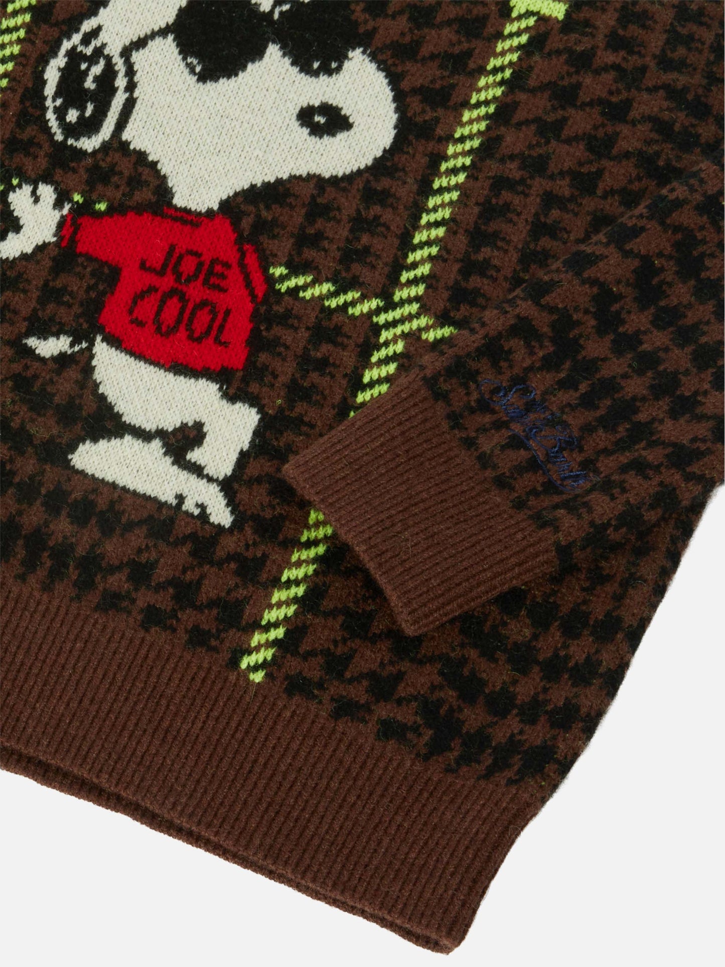 Douglas-Rundhalsausschnitt mit Snoopy-Jacquardmuster | PEANUTS SONDEREDITION