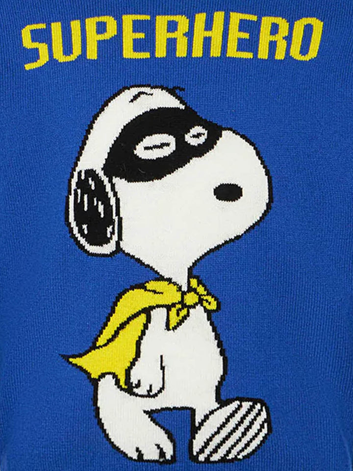 Boy blue sweater Snoopy Superhero print | SNOOPY - PEANUTS™ SPECIAL EDITION