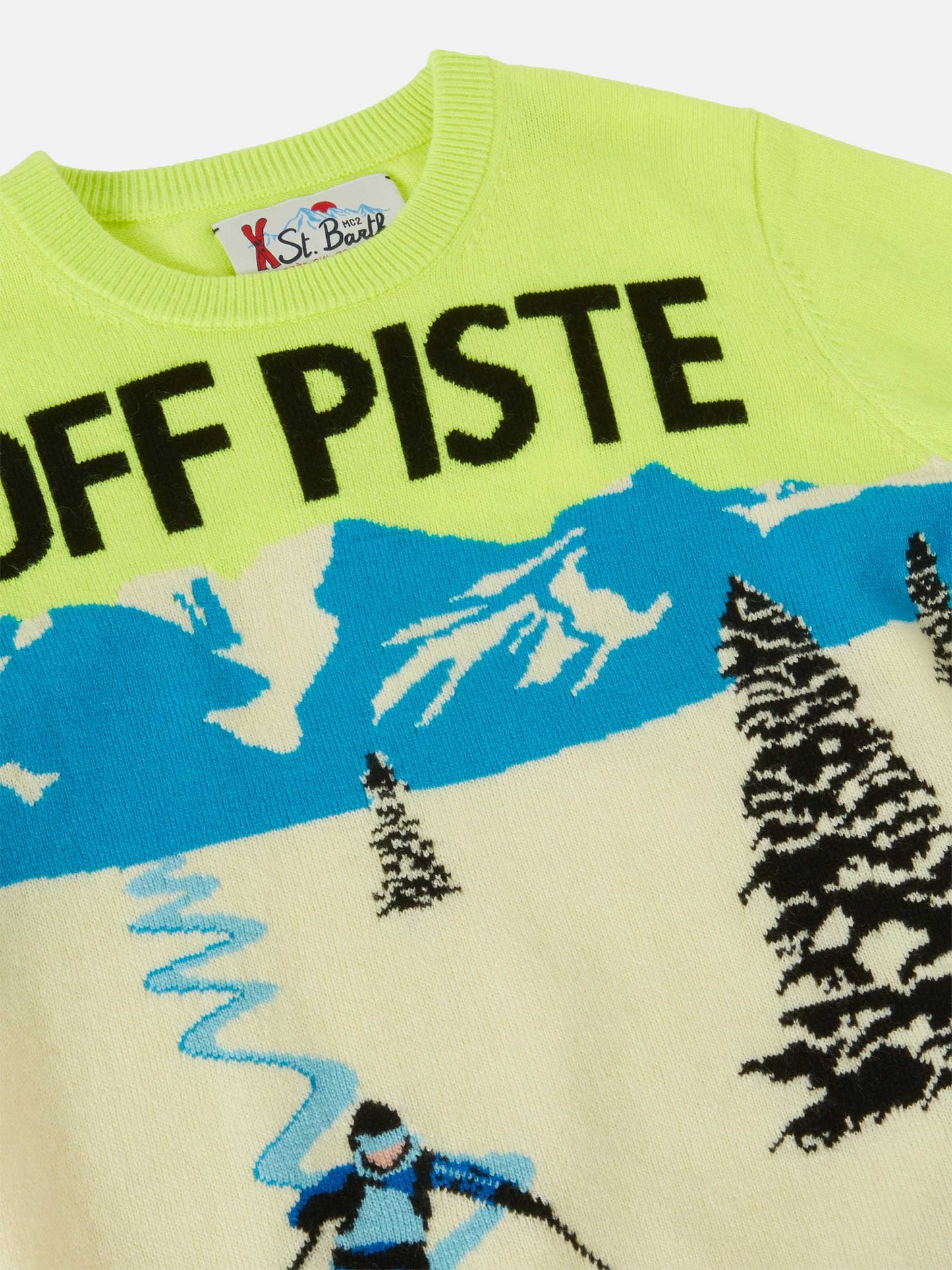 Maglione girocollo Douglas con jacquard cartolina off-piste