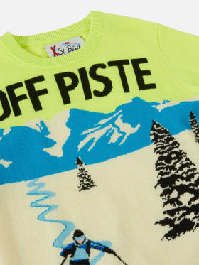 Maglione girocollo Douglas con jacquard cartolina off-piste