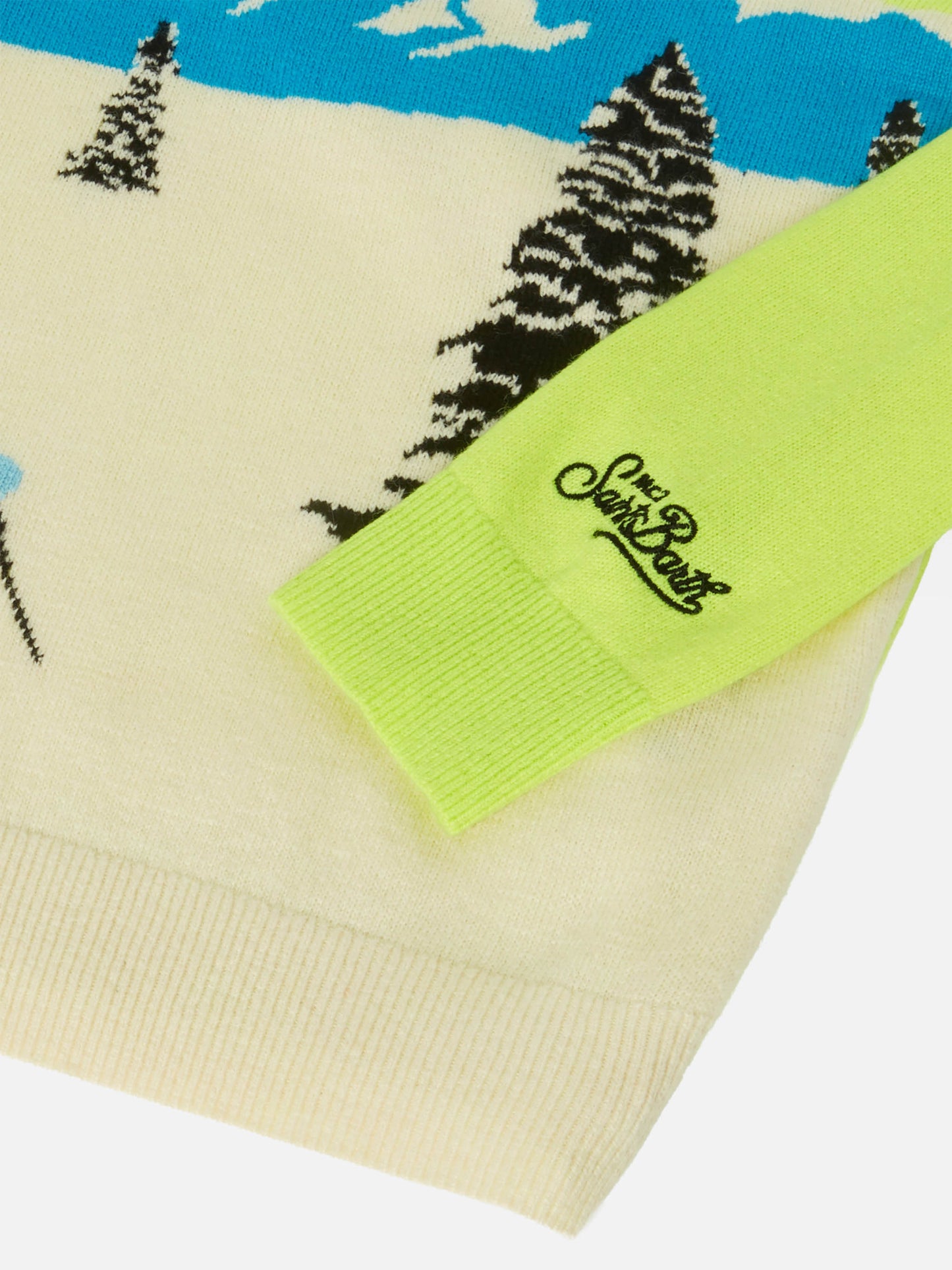 Maglione girocollo Douglas con jacquard cartolina off-piste