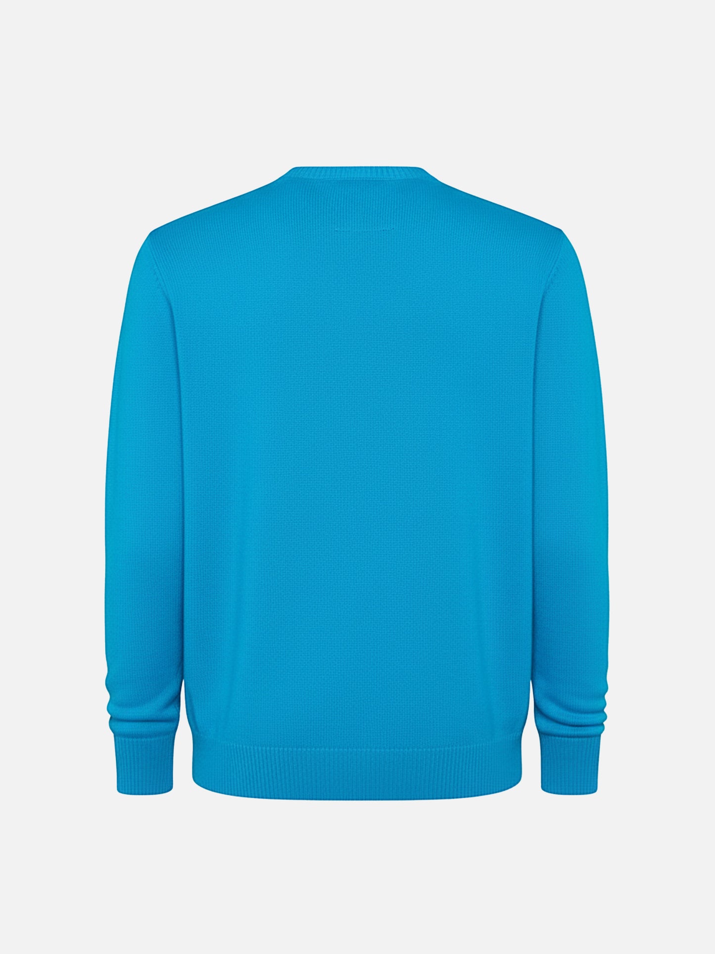 Crewneck Douglas with Courma postcard jacquard