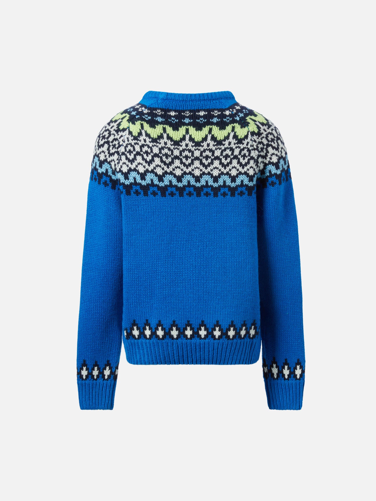 Alpakapullover Douglas mit Fair-Isle- und St.-Moritz-Jacquardmuster