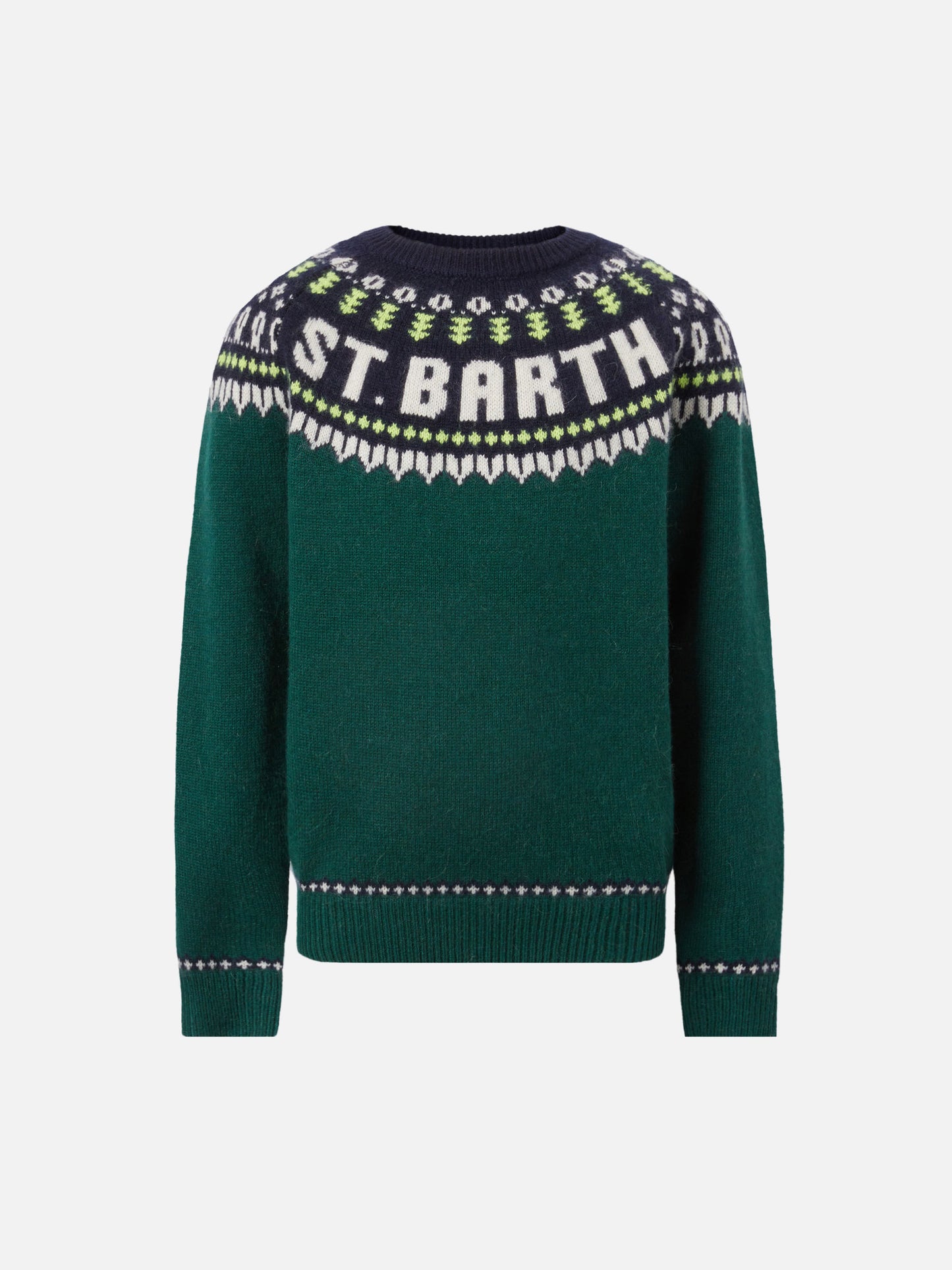 Maglione in alpaca Douglas con jacquard fair isle