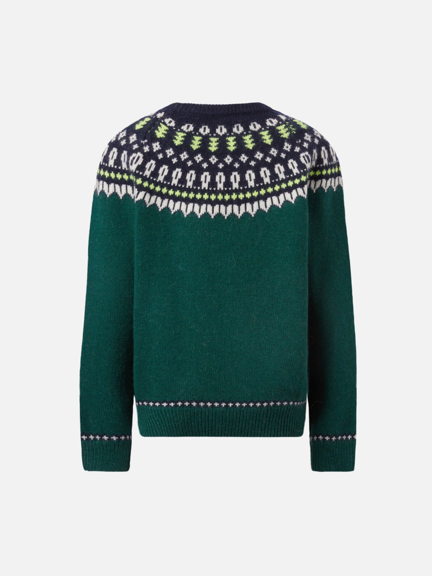 Maglione in alpaca Douglas con jacquard fair isle