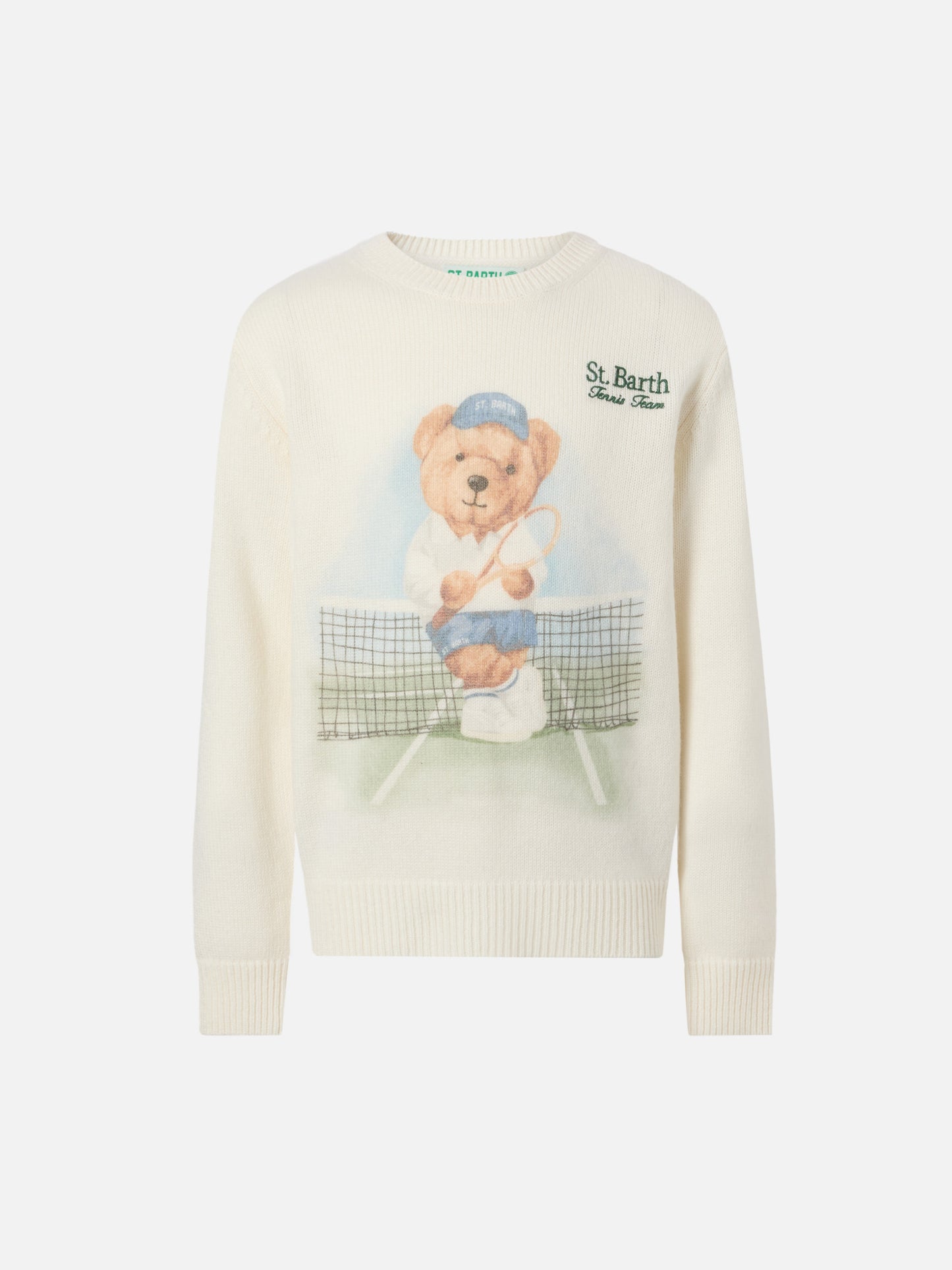 Maglione Douglas  con stampa orsetto e ricamo