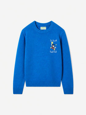 Rundhals-Sweatshirt Douglas Light Embry mit Mickey Mouse-Stickerei | DISNEY SPECIAL EDITION 