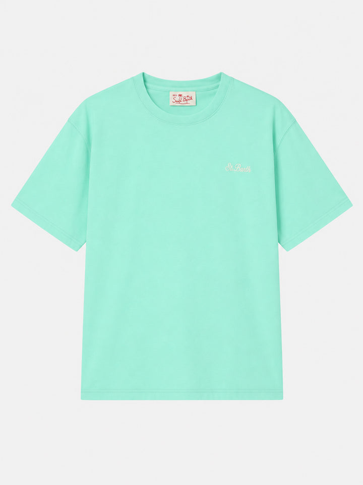 Camiseta de algodón verde salvia Dover 