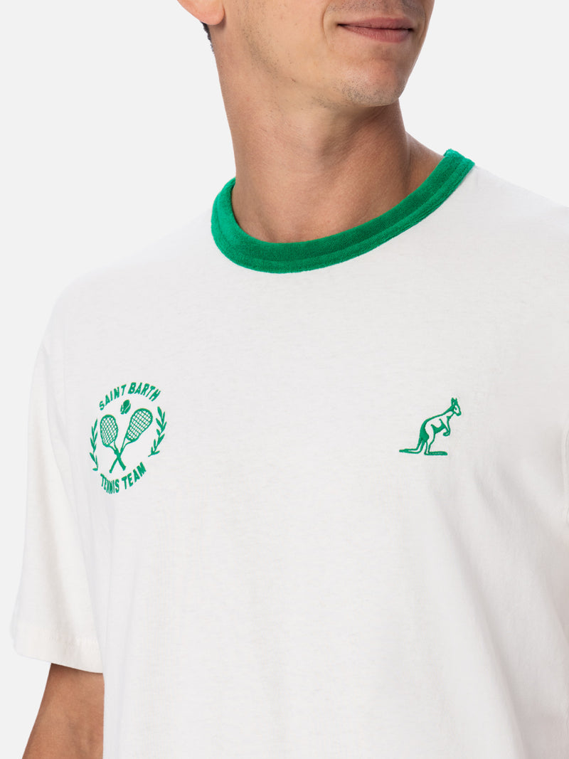 Herren-T-Shirt aus weißer Baumwolle „Dover“ mit  Australian Stickerei | AUSTRALIAN BRAND SPECIAL EDITION