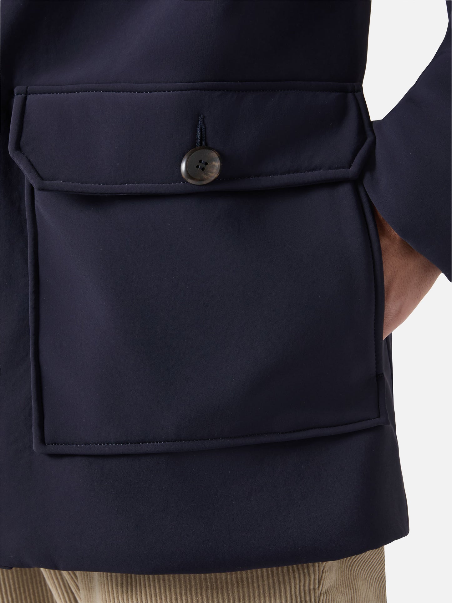 Cappotto con cappuccio Duke blu navy