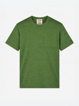 Ecstasea T-Shirt aus leinen in Military Green 