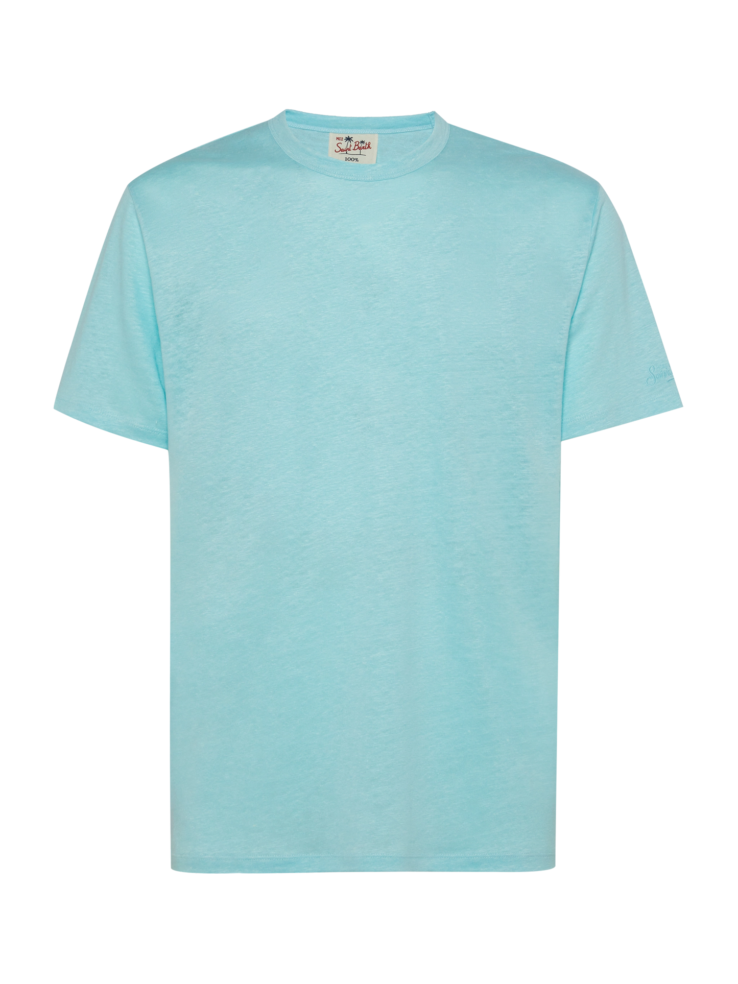 Water green linen jersey t-shirt Ecstasea