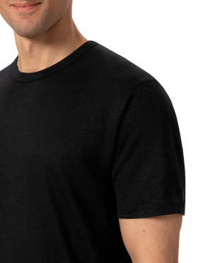 Black linen jersey t-shirt Ecstasea