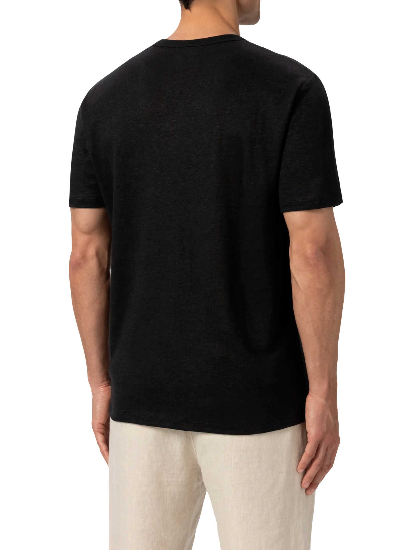 Black linen jersey t-shirt Ecstasea