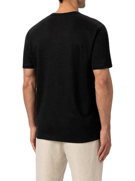 Black linen jersey t-shirt Ecstasea
