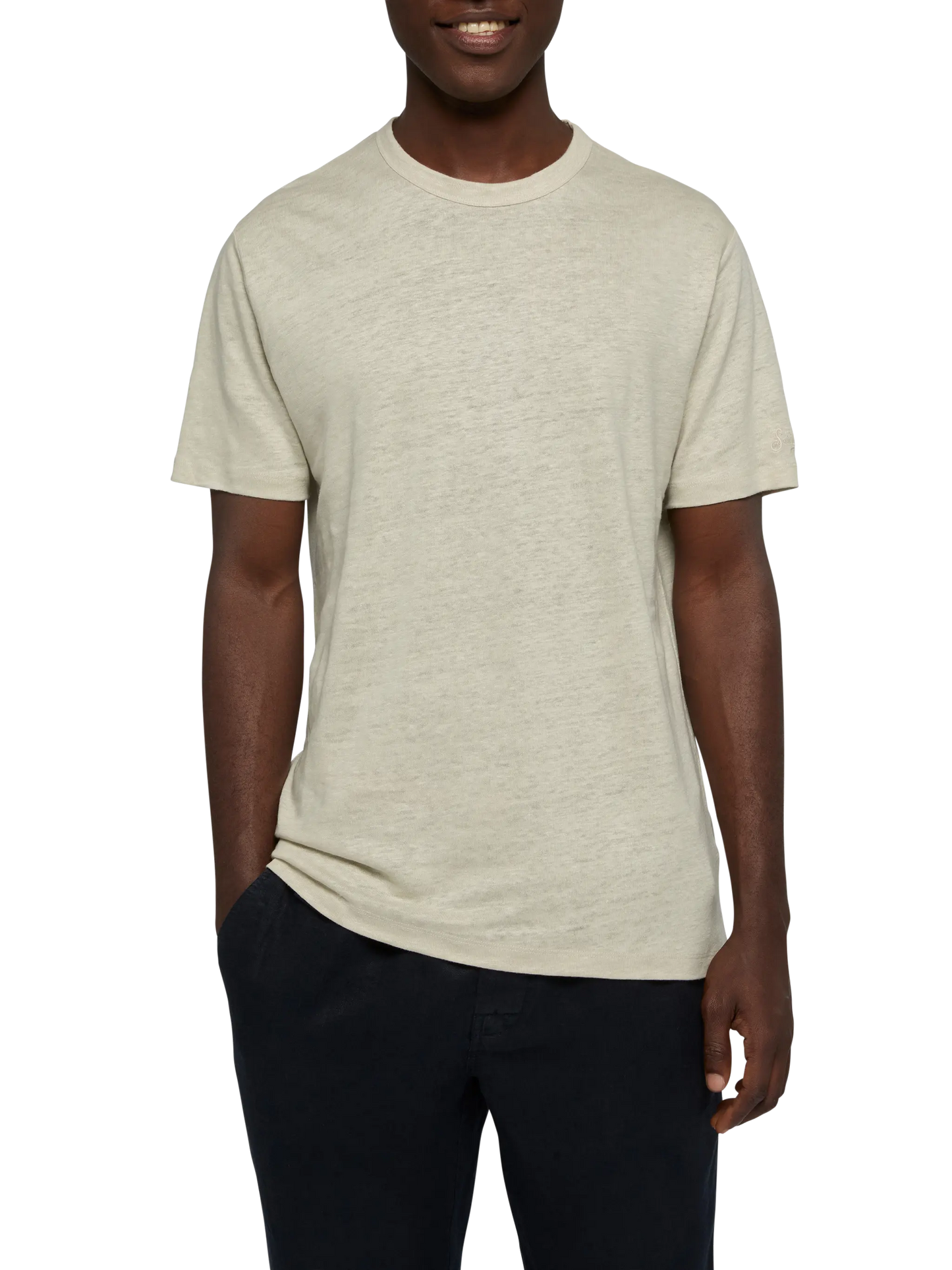 Off-white linen jersey t-shirt Ecstasea