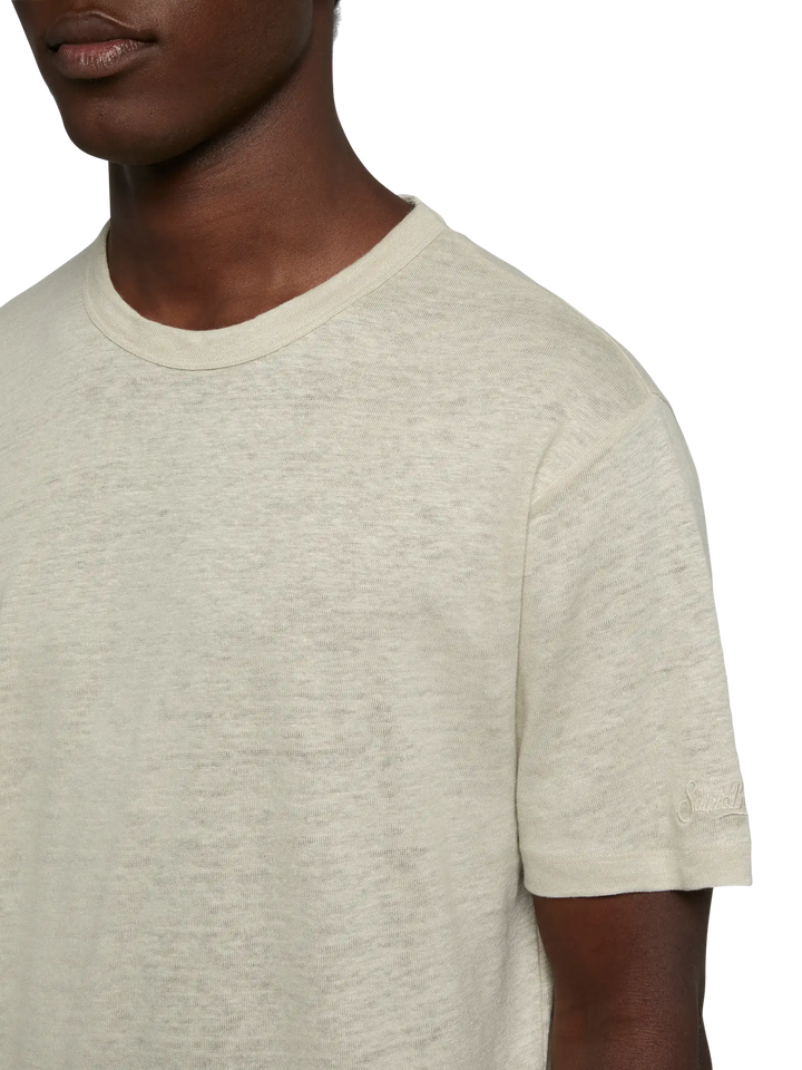 Off-white linen jersey t-shirt Ecstasea