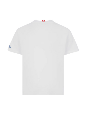 Baumwoll-T-Shirt Eddy mit Oktopus-Print und St. Barth Sailor-Stickerei
