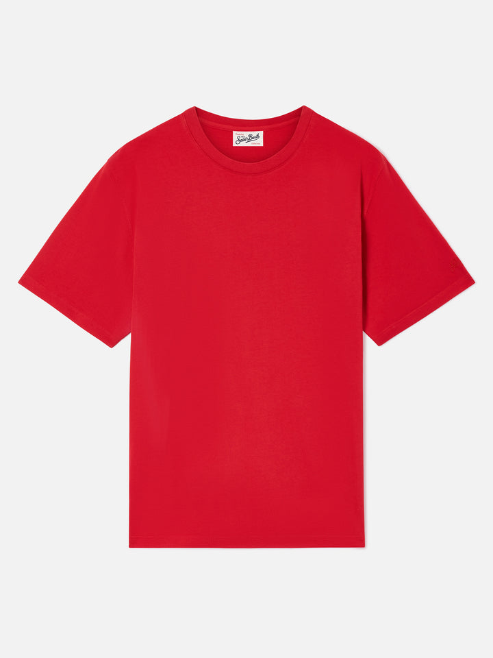 Cada camiseta en algodón rojo 