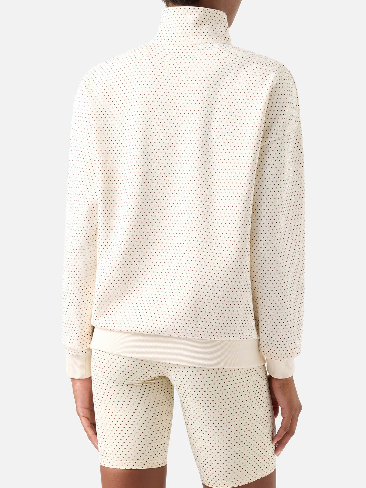 Eliade sweatshirt with micro polka dot print