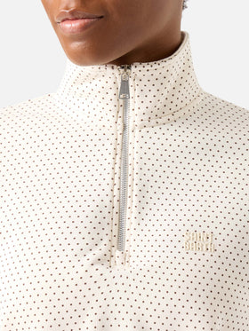 Eliade sweatshirt with micro polka dot print