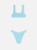 Bikini donna azzurro classico stropicciato Naima Elise