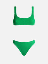 Bikini da donna classico verde crinkle Naima Elise