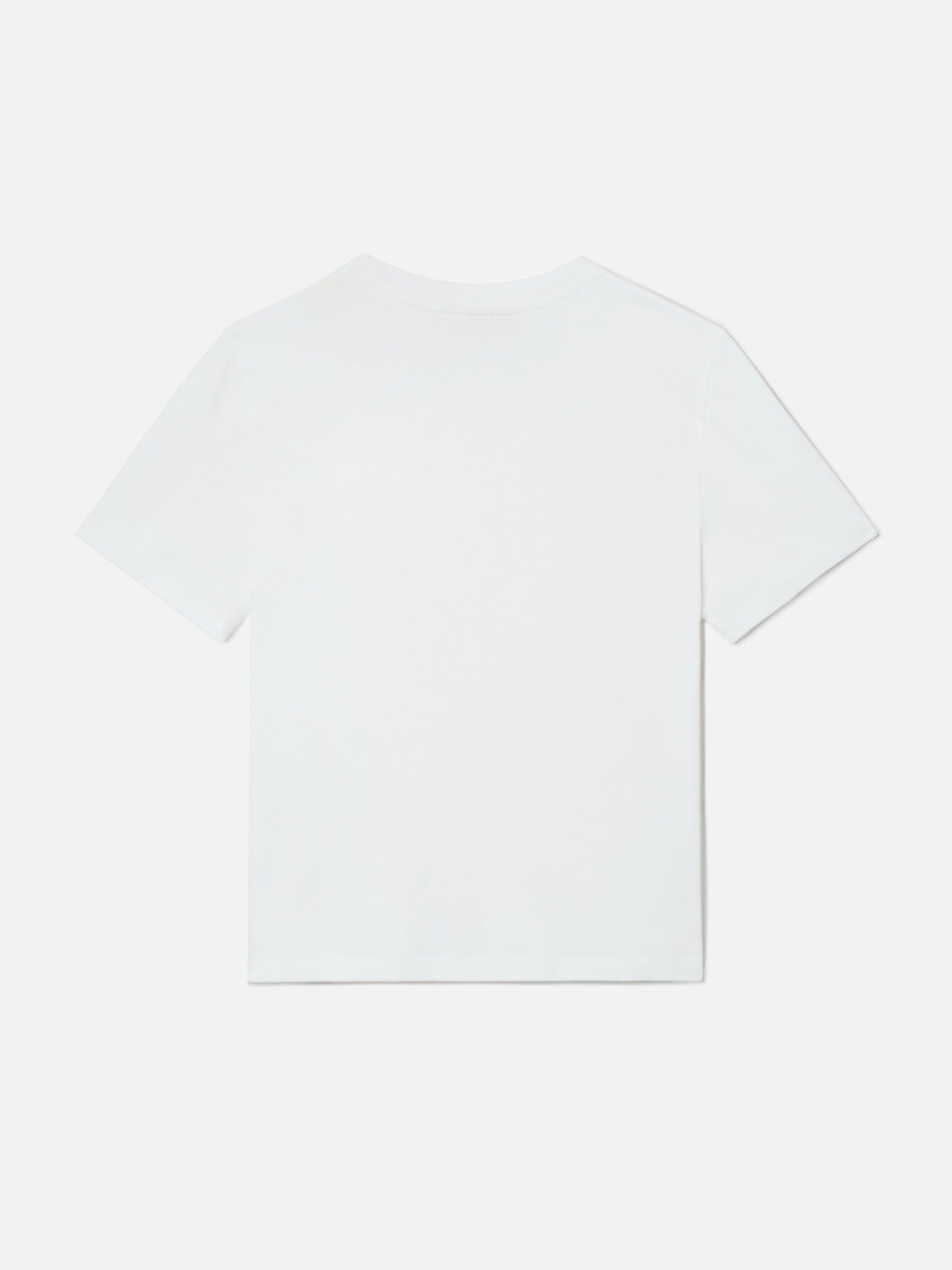Elly T-Shirt aus weißer Baumwolle mit Leopardenprint und „Tutta la mamma“-Stickerei 