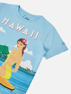 T-shirt Elly in cotone con stampa Hawaii