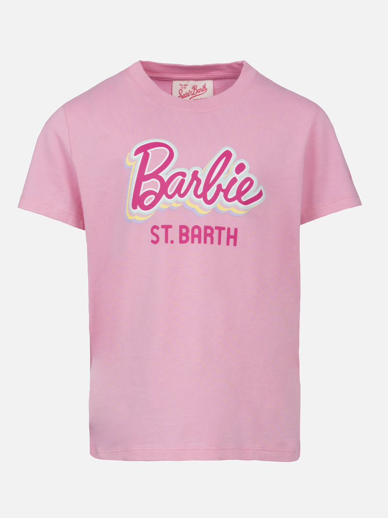 T-shirt bambina girocollo in jersey di cotone Elly con stampa Barbie | EDIZIONE SPECIALE BARBIE