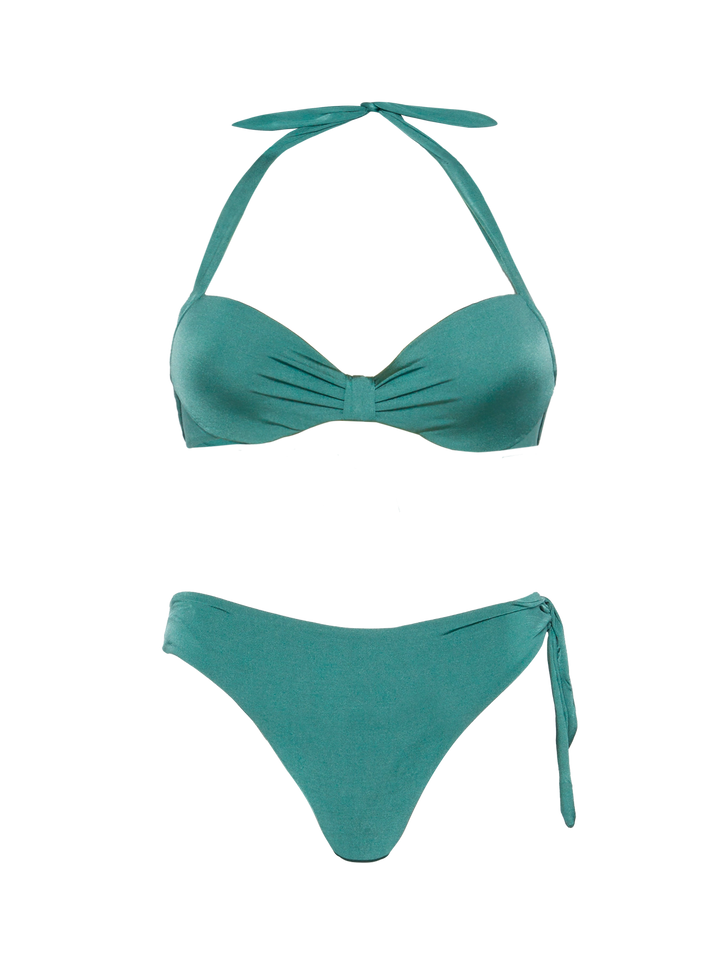 Bikini verde salvia a bralette Emanuelle Loren