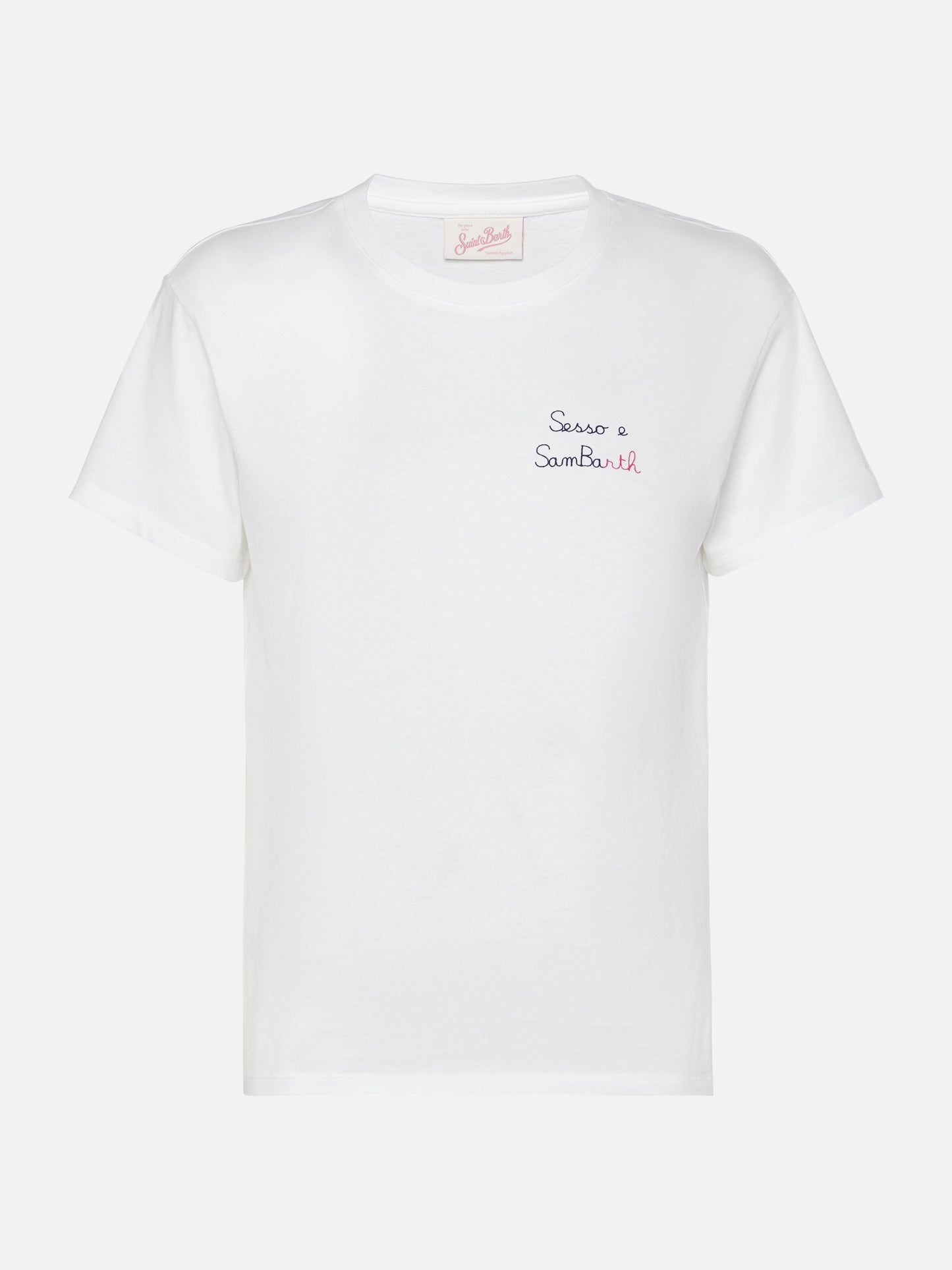 T-shirt Emilie in cotone con ricamo Sesso e Sambarth