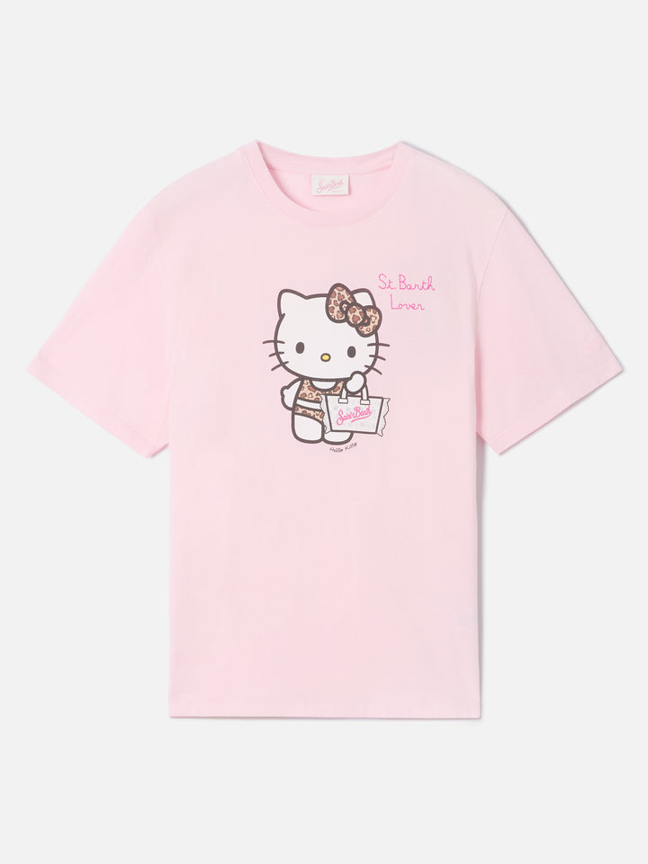Rosaes Emilie T-Shirt mit Hello Kitty-Print und St. Barth Lover-Stickerei | Special edition 