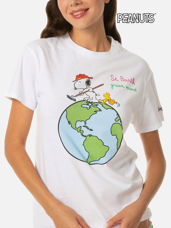 Damen-T-Shirt aus Baumwolle mit Snoopy-Aufdruck | SNOOPY – PEANUTS™ SONDEREDITION