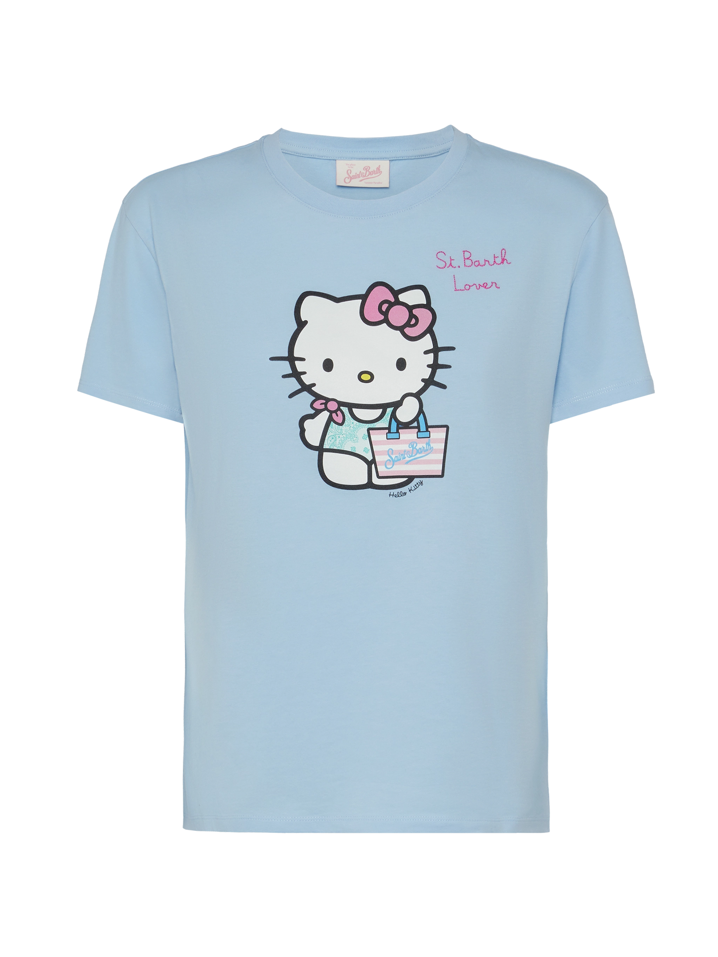 Emilie cotton t-shirt with Hello Kitty St. Barth lover embroidery | HELLO KITTY SPECIAL EDITION
