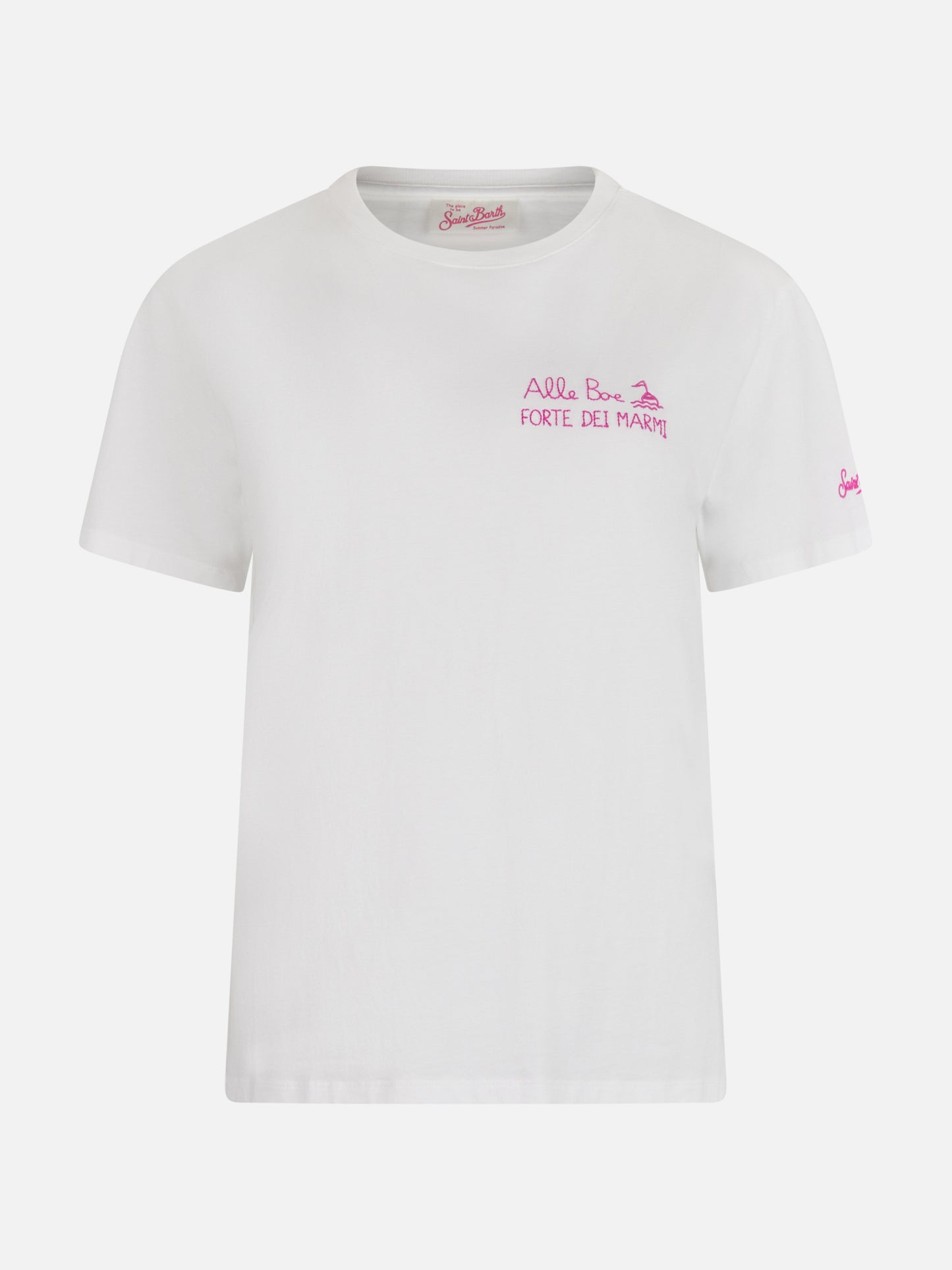 T-shirt girocollo in jersey di cotone da donna Emilie con stampa Ti Amo Forte | ALLE BOE SPECIAL EDITION