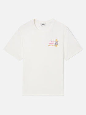 T-shirt Emilie off white con ricamo Il Mio Tempo è Prezioso