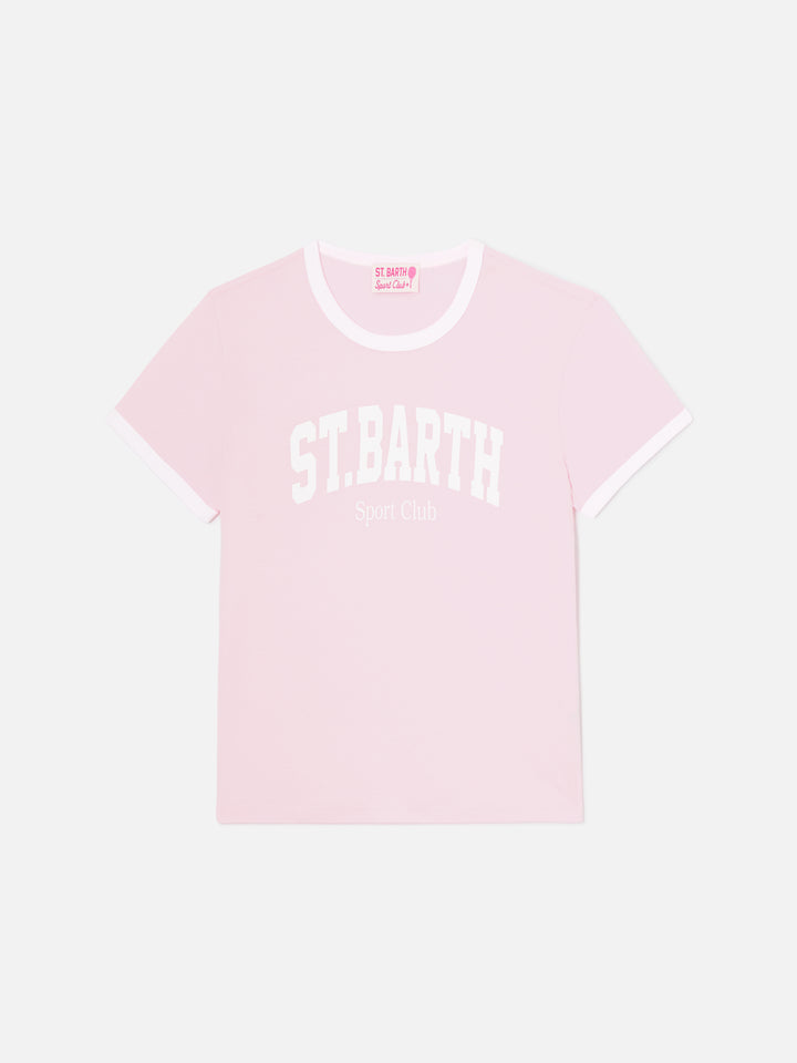 T-shirt Emilie String rose avec imprimé Sport Club 